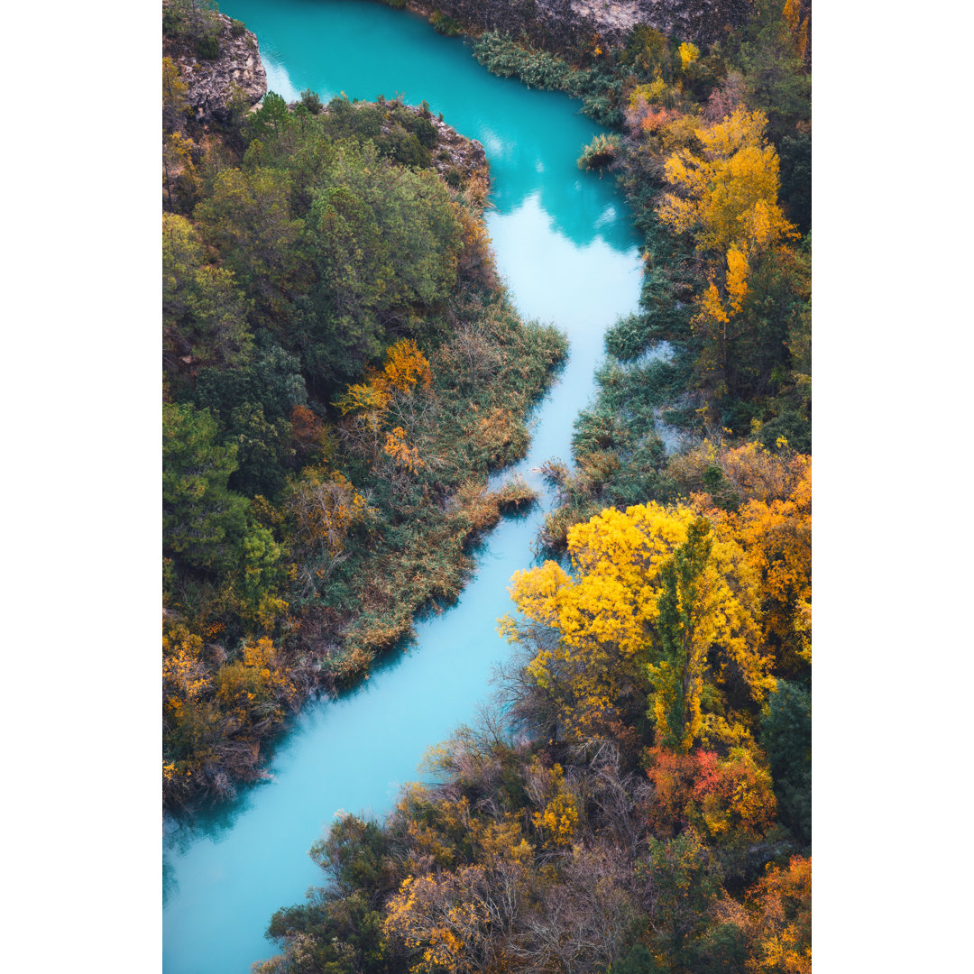 Jucar Fluss in Spanien von Borchee - Leinwanddrucke auf Leinwand