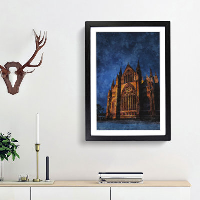 Lincoln Cathedral in England - Framed Print