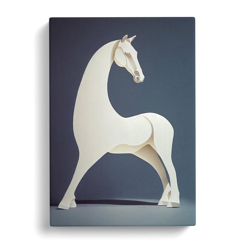 Abstract Horse No.7 - Wrapped Canvas, 50cm H x 35cm W x 3cm D