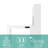 White L-shaped Desk With Paper Tray - Modern Home Office Storage And Charging Station L Shaped Table Lamp Space Writing