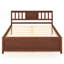 Lit plateforme en bois pour lit simple/double/queen avec tête de lit et sommier à lattes.-1231401422