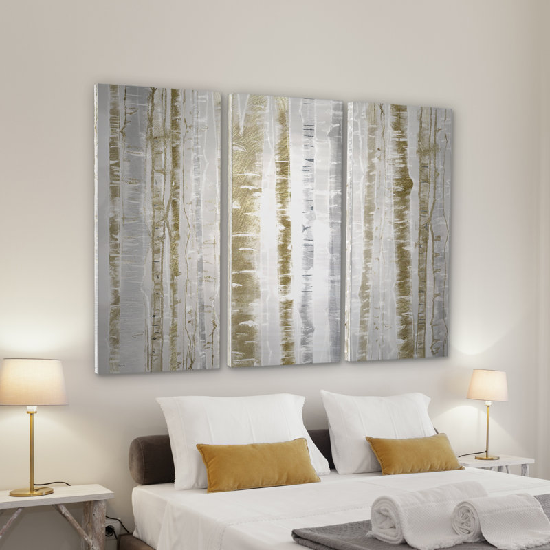 « pré brume », image multi-pièces sur toile tendue, H 24 po x l 36 po x P 1,5 po