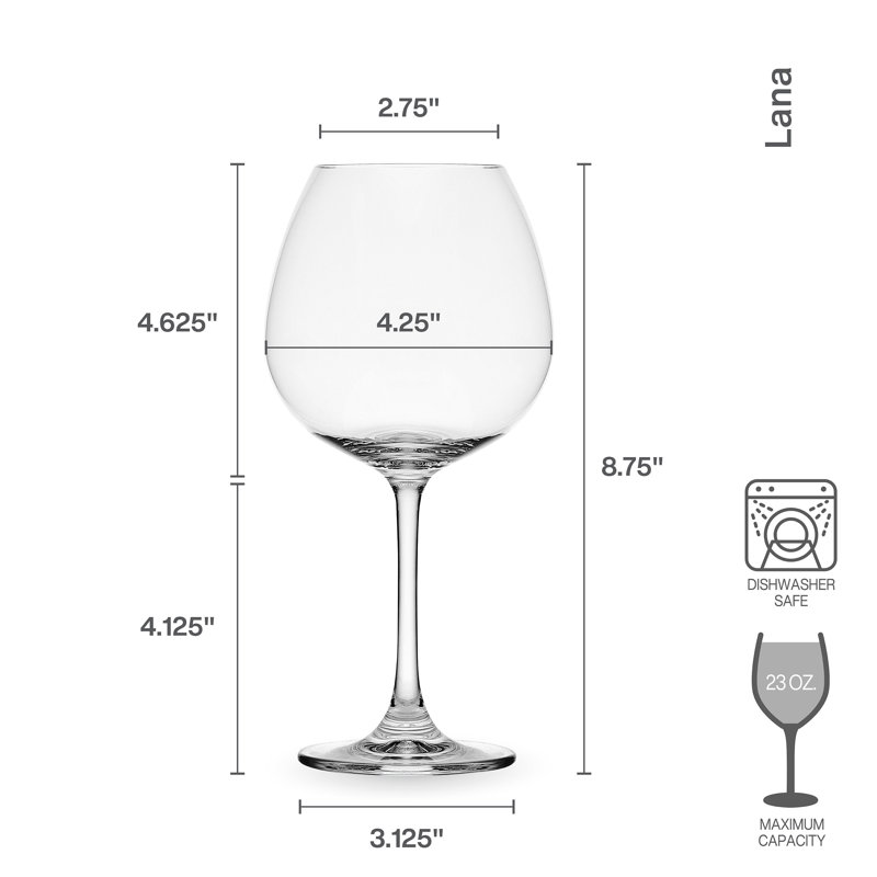 Lana 23 oz. Balloon Red Wine Glass