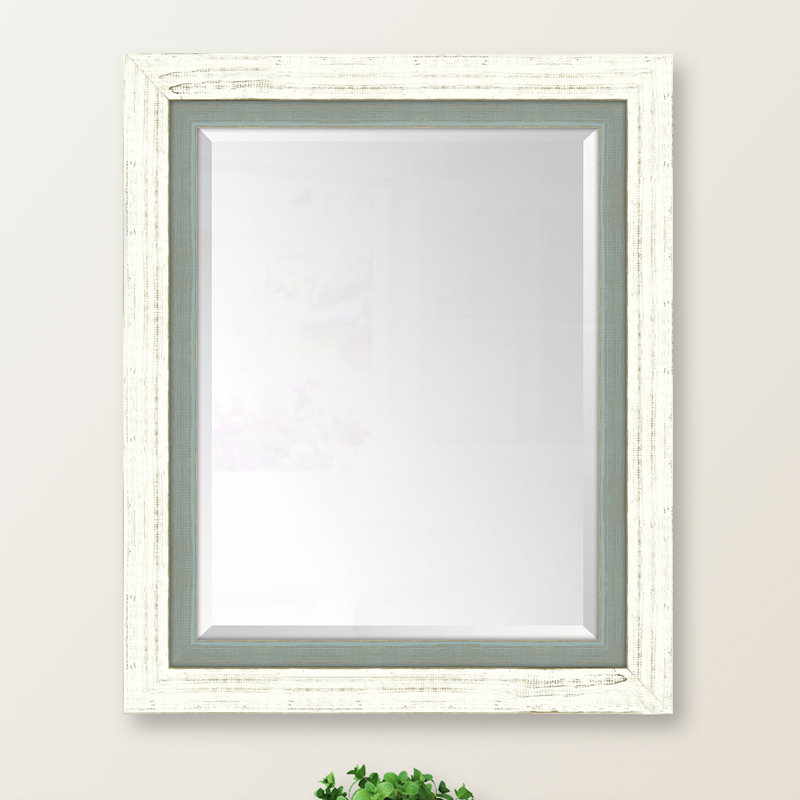 Chilhowie Wood Flat Wall Mirror, 36" H x 30" W, Orange