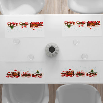 Polyester Abstract Rectangle Placemat