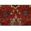 Tapis rouge / beige en laine noué à la main de conception unique 9 pi 9 po x 13 pi 4 po Indo Heriz Serapi