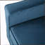 Fauteuil club en velours bleu-1256224394
