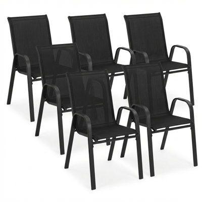 Ensemble de chaises de salle à manger 6 pièces Teslin