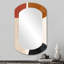 Miroir mural moderne beige et beige-107247890