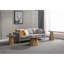 Table de coin contemporaine en pin doré récupéré de 23 po Pembrely Row-130182483