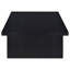Table basse rectangulaire noire en stratifié