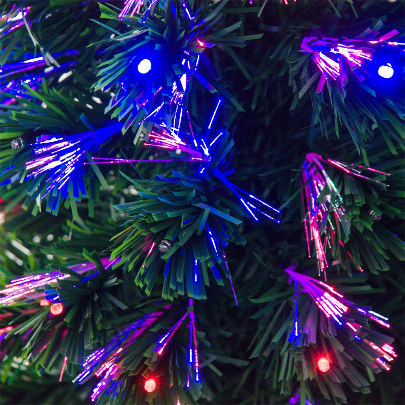 Lighted Artificial Christmas Tree, 3.94ft H x 1.97ft W