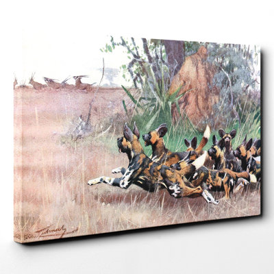 Wilhelm Kuhnert - Wrapped Canvas Painting