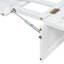 Grand lit escamotable avec grands tiroirs, blanc
