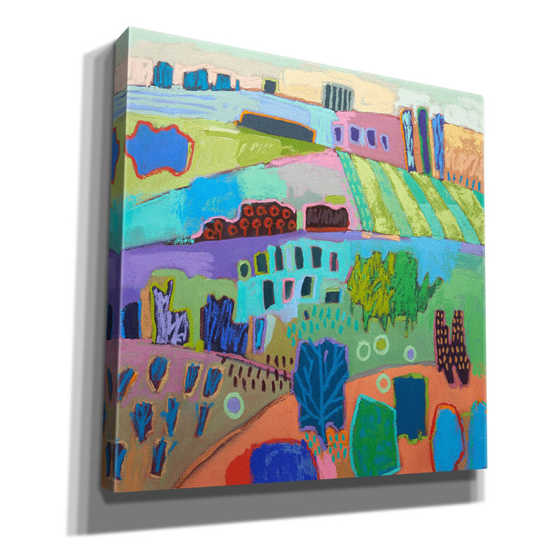 Sur toile, H 37 po x l 37 po x P 1,5 po