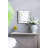 18" X 18" Distressed Silver Square Accent Mirror
