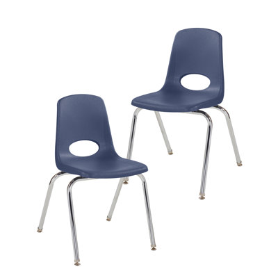 18 in Stack Chair with Swivel Glides, 2-Piece - 