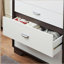Commode à finition blanche et espresso Eloy
