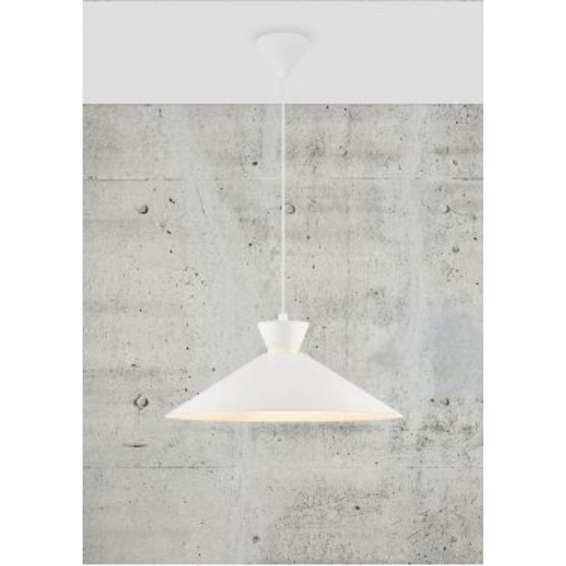 1 - Light Cone Pendant, White