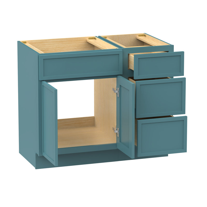 Base de meuble-lavabo simple 39 po seulement, Vert