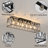 6 - Light 38.7" Crystal Rectangle Flush Mount-1929062665