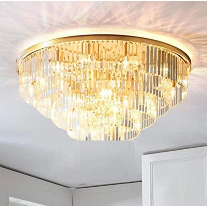Crystal Dimmable LED Globe Chandelier, 15.7" H x 23.6" W x 23.6" D