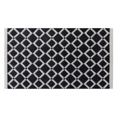 Hand Carved Non-Slip Geometric Doormat
