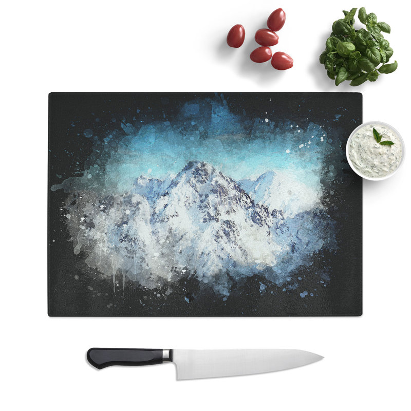 Tempered Glass the Alps in Austria Chopping Board, 28.5 cm x 39 cm