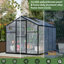 Serre - Panneaux en polycarbonate et rouille en aluminium pour l'extérieur-115808154