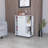 Woodland Bar Cart With Casters, Wine Rack And Open Shelf