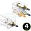 Hassania 8 Bottle Tabletop Wine Bottle Rack in Clear