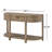 Antonio Curved 1-Drawer Console Table - Toffee-984294686