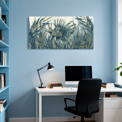 Animals Lionfish Among Seaweed Pattern Print