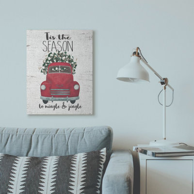 «Mingle and Jingle Red Truck», peinture