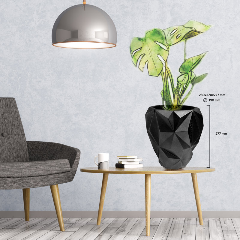 Handmade Pot Planter, Black