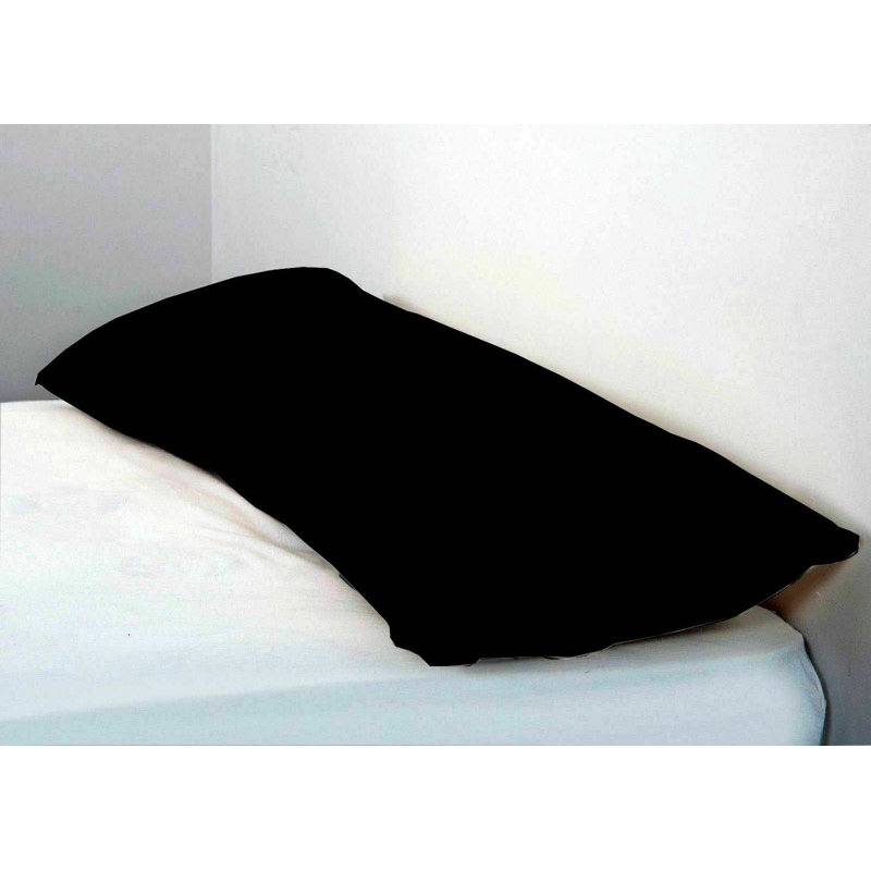Aaratrika Cotton Blend/Polyester Plain Weave Pillowcase, Black, 48 x 182 cm