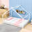 House Bed With Playhouse Design And Headboard-101350075-101350074
