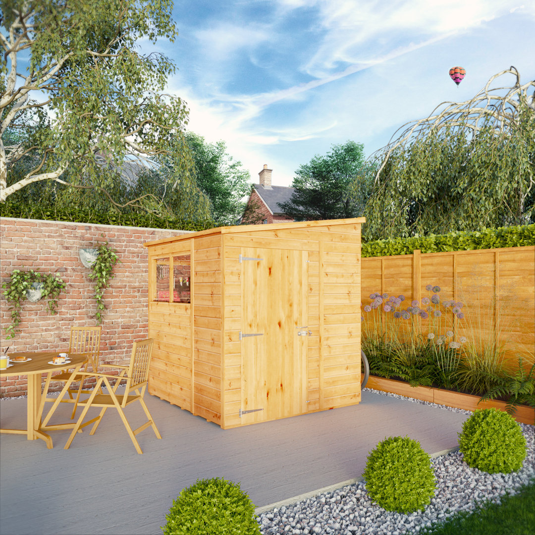 Mercia 6 X 6 Woodsman Shiplap Pent Shed (Glass)