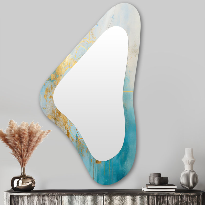 Miroir mural asymétrique traditionnel Divine Mandala