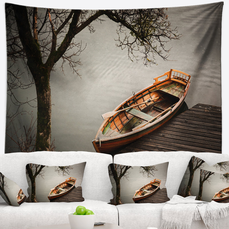 Tapisserie de transbordeur pour bateau little aviron, H 68 po x l 80 po