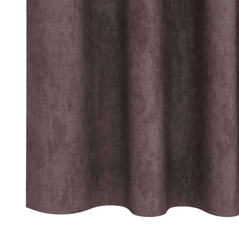 Curtain With Curtains 2 Pcs Velvet, Brown, 140cm Width x 140cm Drop