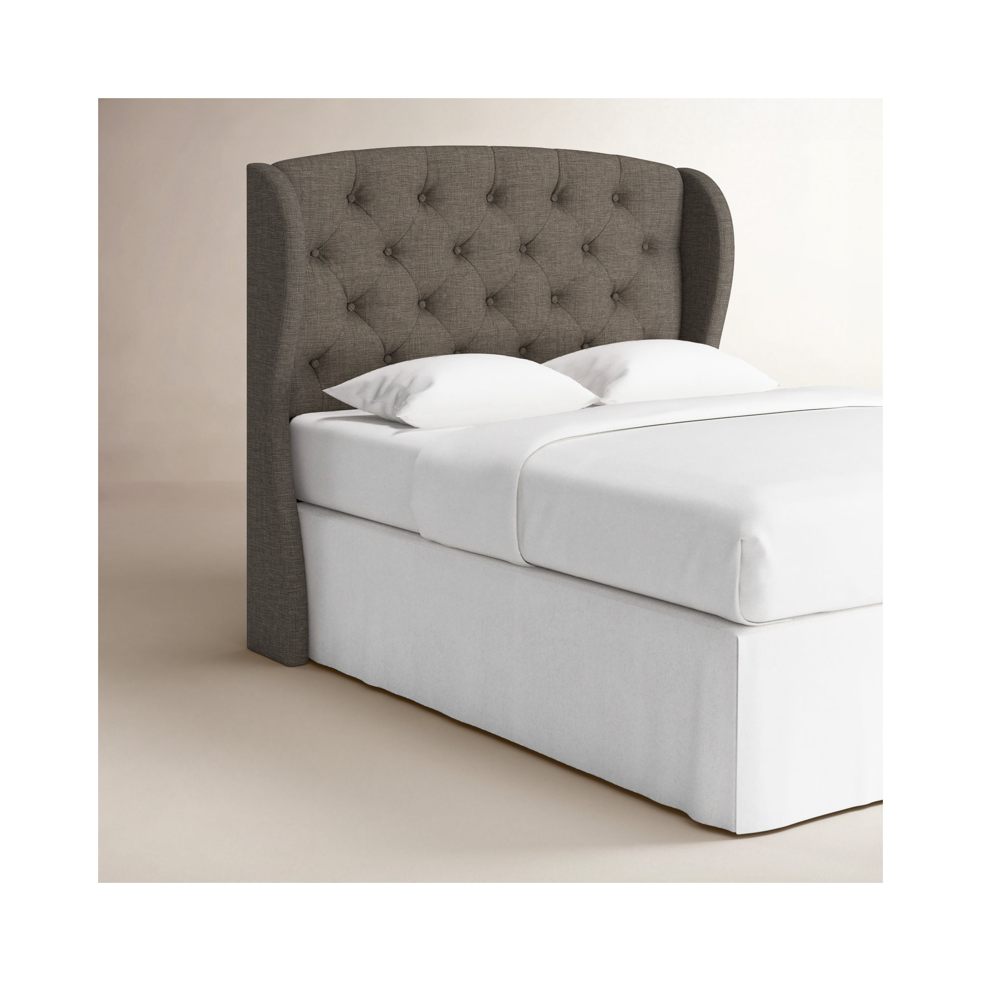 Sornson Upholstered Headboard, Grey, Easten King/California King