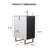 24'' White Modern Free-Standing Single Bathroom Vanity Set-684934256