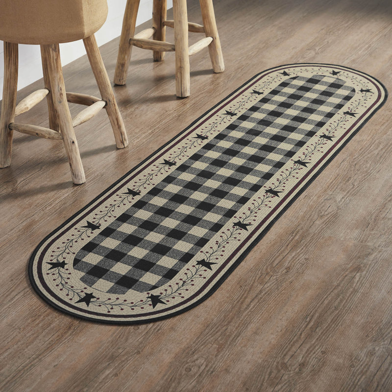 Tapis intérieur / extérieur Brom avec envers antidérapant, Ovale 1 pi 10 po x 6 pi 6 po
