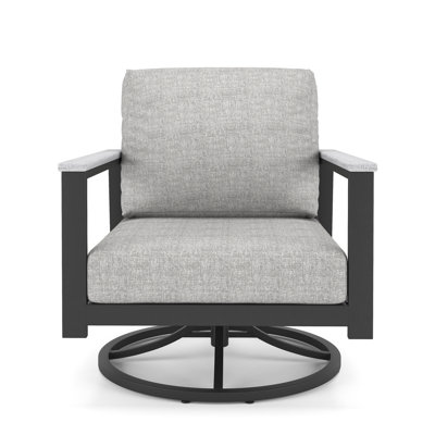 Townsend Outdoor Townsend Swivel Rocking Metal Chair with Cushions by Birch Lane