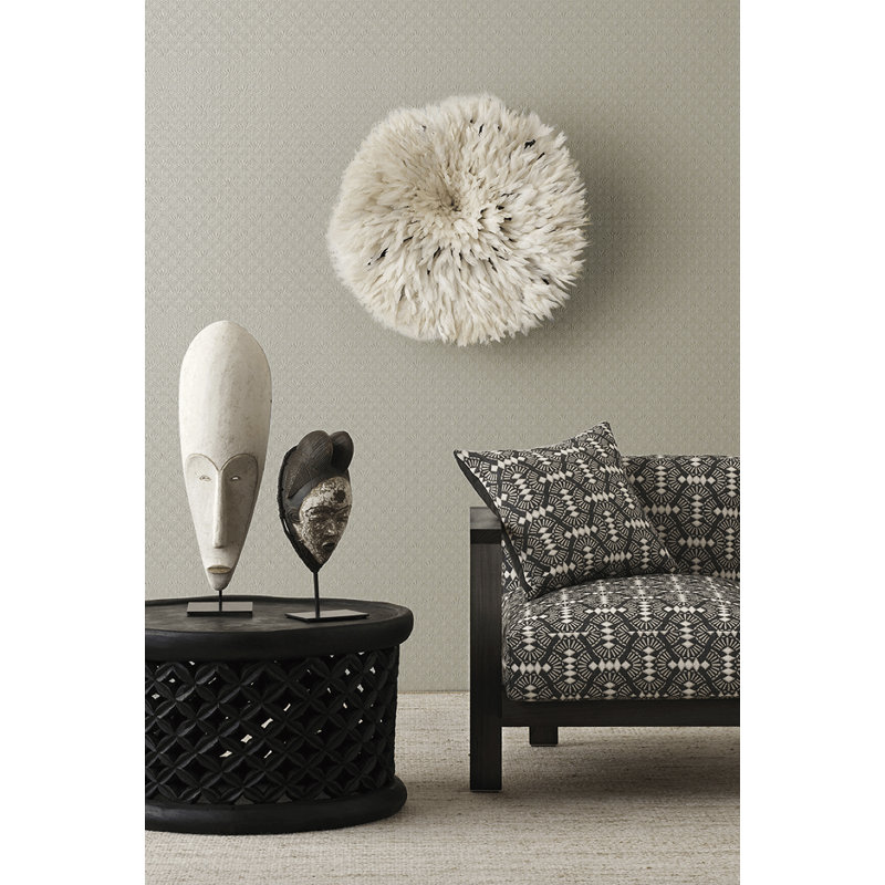 Boutique Geometric Fan Wallpaper Roll, Cream