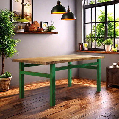 Table rectangulaire en bois vieilli Old Elm