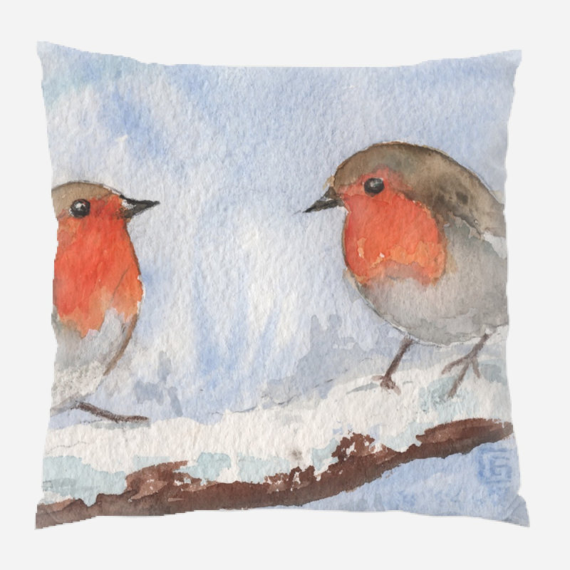 Reversible Throw Pillow, Microsuede, Indoor