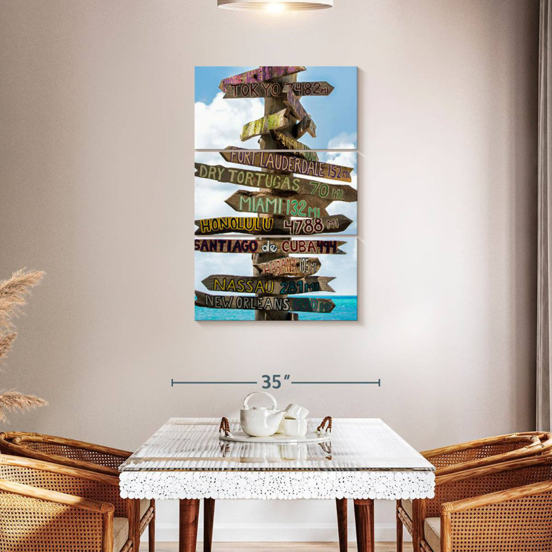Panneau directionnel Nicci Key West III, H 45 po x l 28 po