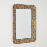 Cliffside Round Corner Mirror-Antique Copper